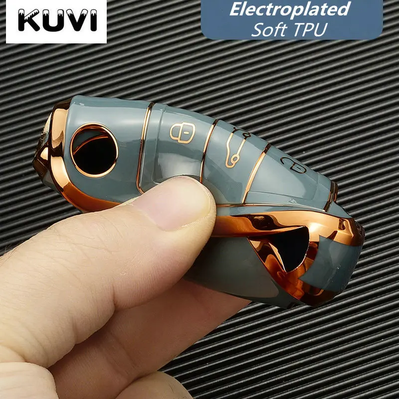Car Key Case Cover For VW Volkswagen Golf 7 MK7 Tiguan MK2 Skoda Octavia Kodiaq Karoq Seat Ateca Leon