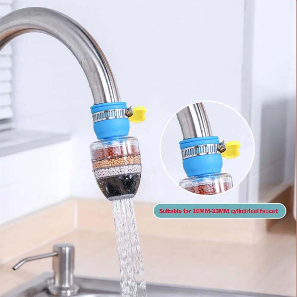 Six-layer faucet filter Water purifier household kitchen tap water filter  Splash-proof water faucet shower Kitchen Accessories