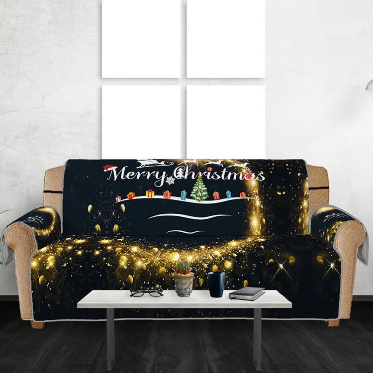 Рождественский диван кушетка Чехол для стула, пледы детский коврик протектор мебели Реверсивный съемным подлокотник чехлов 1/2/3 сиденье - Цвет: 9