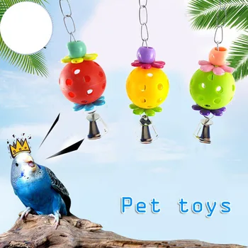 

Small and Medium Parrot Toy Egg Bell Ball Hanging Parrot Toy Ball Pet Products