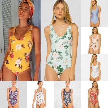 

Miracle garment 2019 hipster printed jumpsuit bikini lady swimsuit
