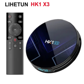 

HK1 X3 Android 9.0 TV BOX Amlogic S905X3 4G RAM 32GB 64GB ROM 128GB Quad Core 2.4G/5GHz Wifi BT 1000M H.265 Youtube Media Player