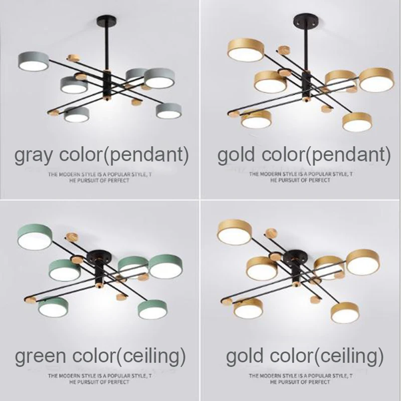  modern led ceiling lights round gray gold design for living bedroom dinning room ceiling lamp lumin - 4000198273866