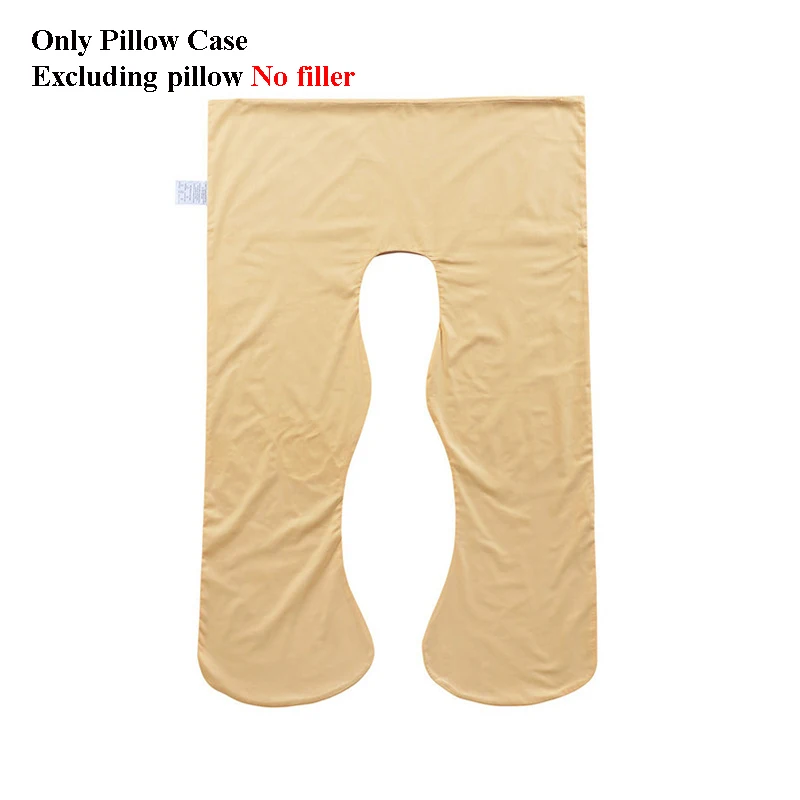 Light Brown Подушка-чехол для сна для беременных женщин, хлопок, Подушка-чехол u-образной формы для беременных, Подушка для беременных - Цвет: Light Brown