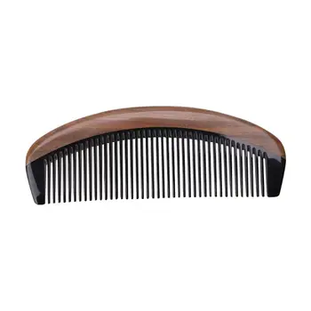 

Natural Green Sandalwood Ox Horn Wood Comb Beard Makeup Tool Massage Hair Care