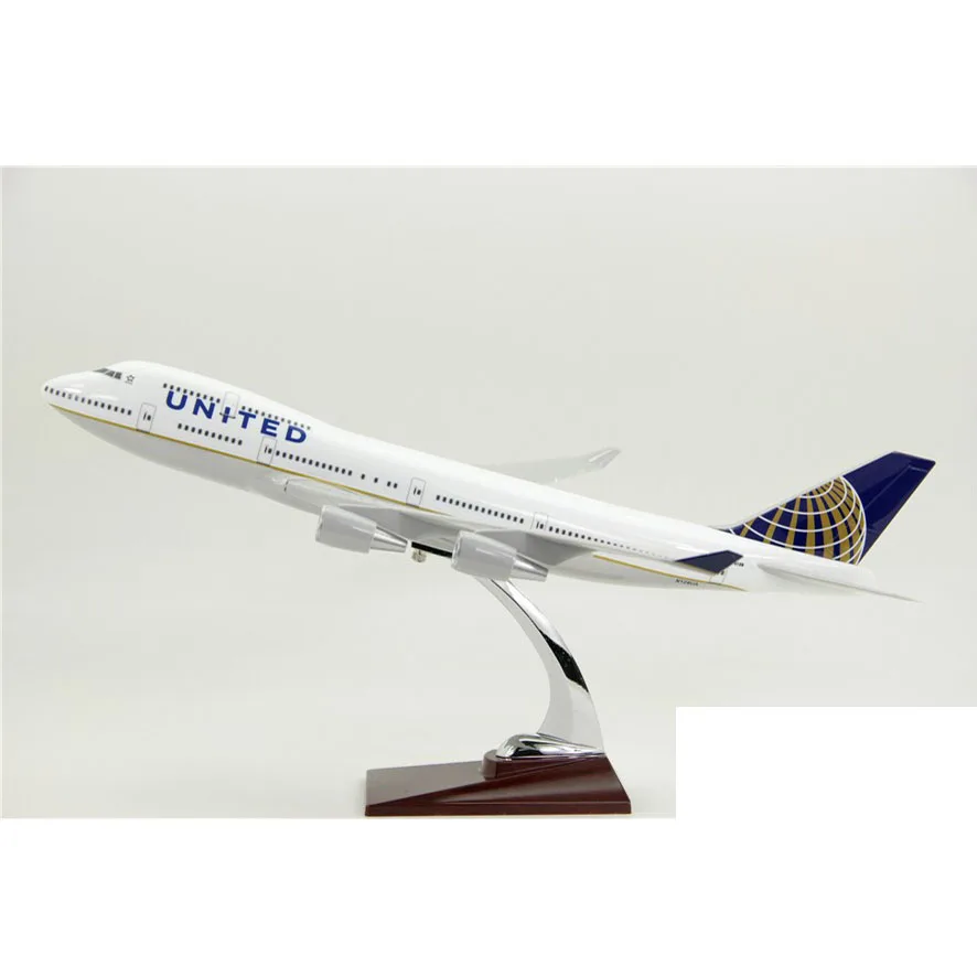 Модель самолета JASON TUTU модель US 47 см United Airlines полимерные самолеты Боинг 747 Размеры