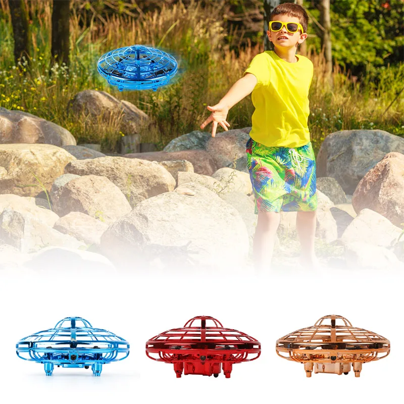 Mini Smart Infrared RC Helicopters Flying Drone Kids Hand Motion Control UFO Ball Induction Aircraft Toys Women Men