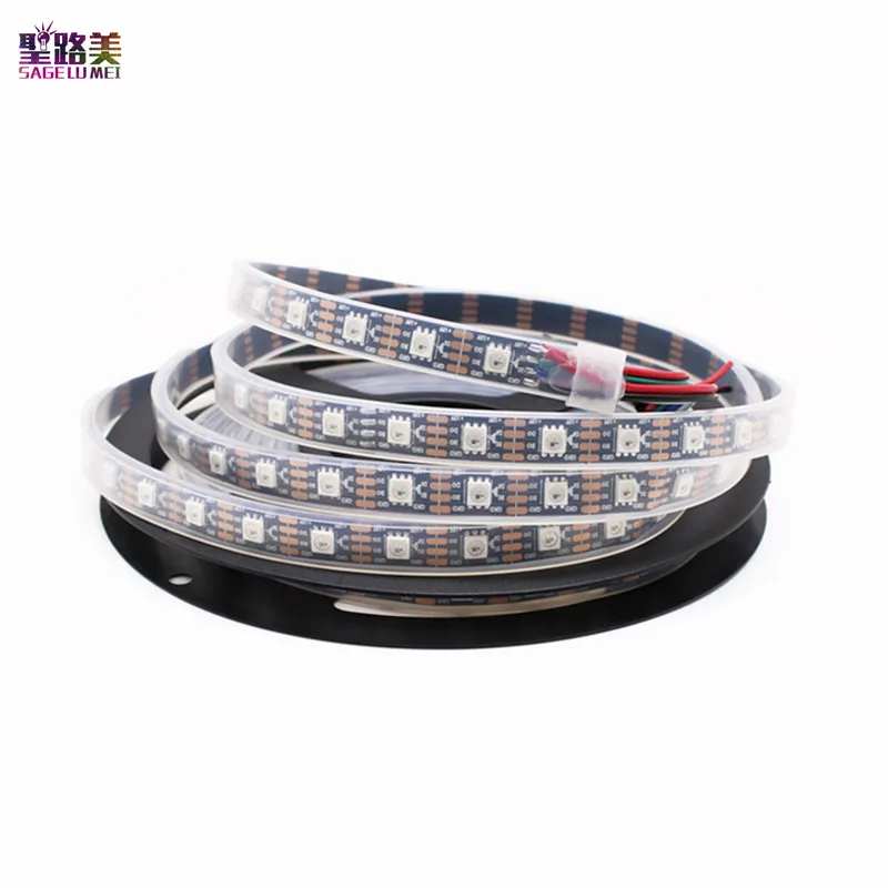Ws2815(WS2812 WS2813) DC12V светодиодный Пиксели полосы светильник индивидуально адресуемых СВЕТОДИОДНЫЙ двойной сигнала RGB лента 30/60/144 Пиксели/м
