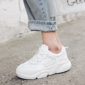 

Mezereon Women Platform Sneakers Casual Shoes Women Med Heel Shoes Girls Trainers Walking Shoes Outdoor Tenis Ladies Footwear