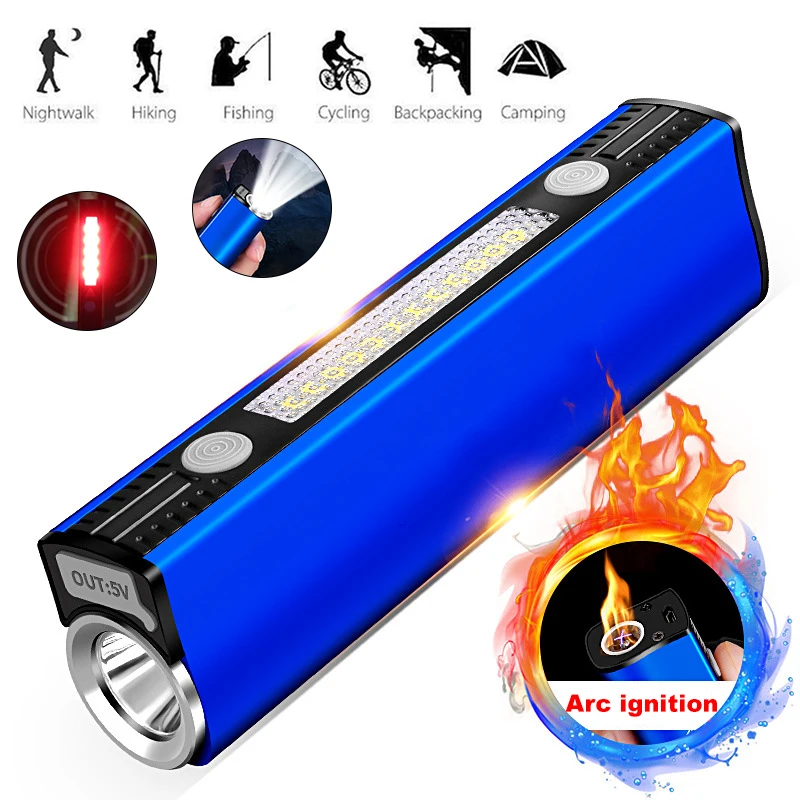 KINGSHAN Camping Equipment Camping Flashlight Torch Lighter 300m
