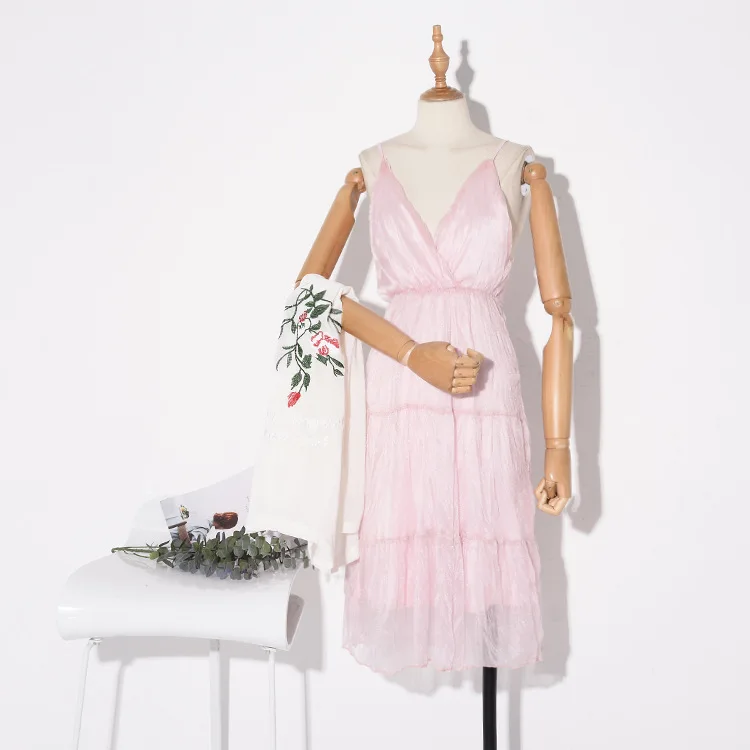 

Stock WOMEN'S Dress Overstock Summer Korean-style Dress Solid Color Elegant-Slimming Strapped Dress 6.23