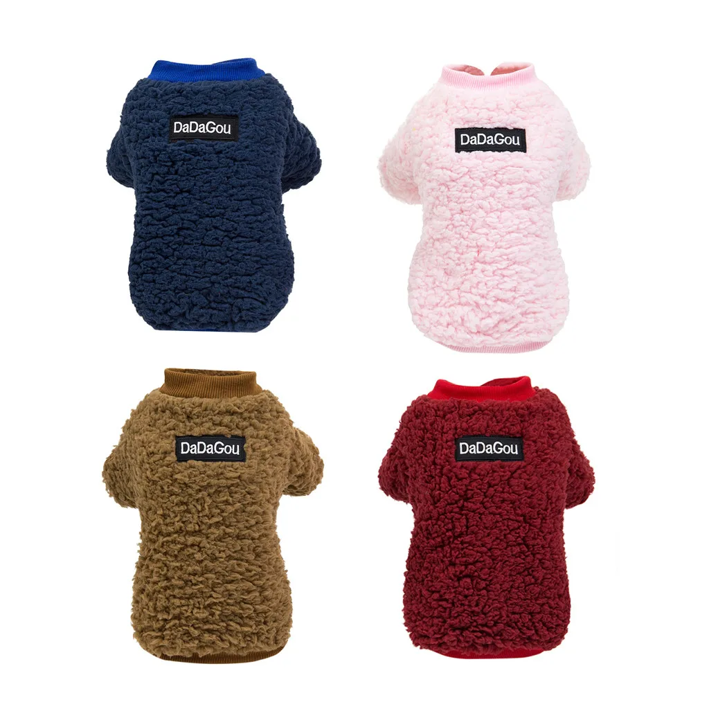 

New Pet Solid Color Sweater Autumn And Winter Fashion Keep Warm Cat Dog Clothing#2