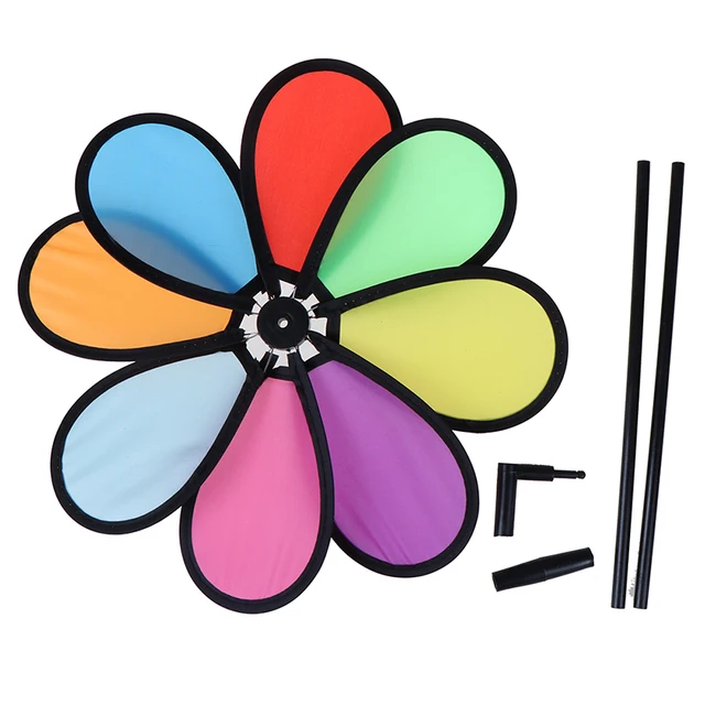 1pcs Children Garden Windmill Colorful Decoration DIY Handmade class Wind Spinner Outdoor Toy Gift for kids vent 3