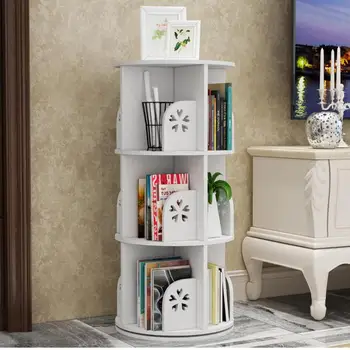 

Simple Rotating Bookshelf Shelf Simple Landing Home Economy Student Picture Book Shelf Children's Window Bookcase