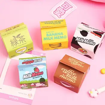 

300 Sheets Creative Kawaii Korean Milk N times Memo Note Pad Message Paper Marker Tab Notepads School Office Stationery