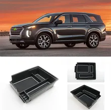 Для Hyundai для Palisade 2020 автомобильный подлокотник, коробка для хранения подлокотников, центральная консоль, контейнер, органайзер, чехол, орган...