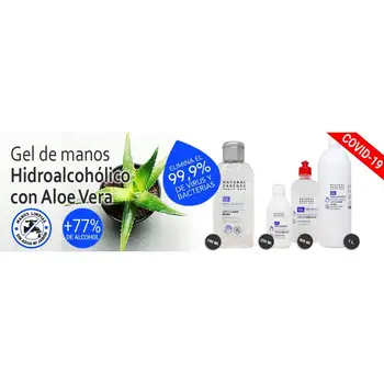 

Lot 2 units 250ml + 100ml GEL 4 units HIDROALCOHOLICO hands. Removes 99.9% VIRUS. 77% ALCOHOL and ALOE-VERA NO RESECA skin