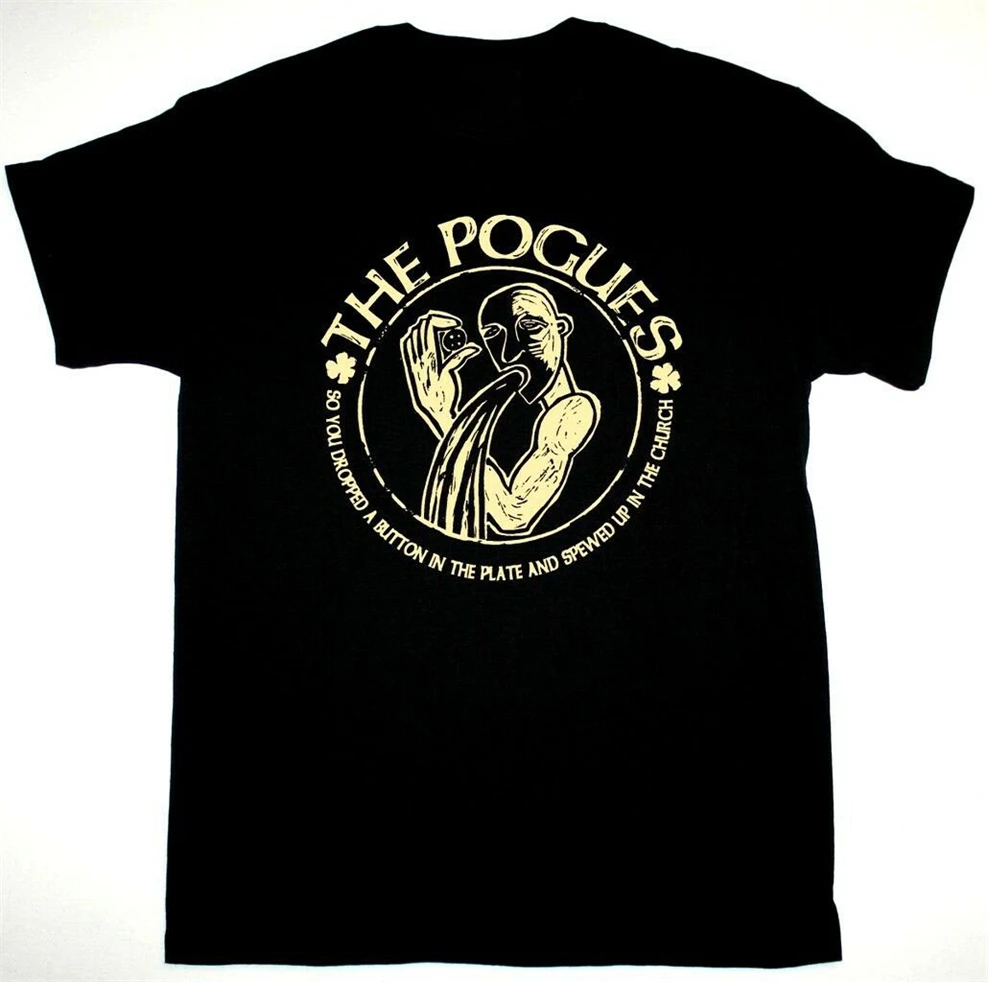 The Pogues spw черная футболка большого размера новая Diy модный дизайн для мужчин и