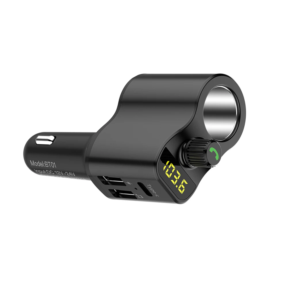 BT01 3 USB Автомобильный mp3 плеер беспроводной fm-передатчик автомобильный комплект громкой связи аудио приемник 3.1A USB Автомобильное зарядное устройство для мобильного телефона зарядное устройство