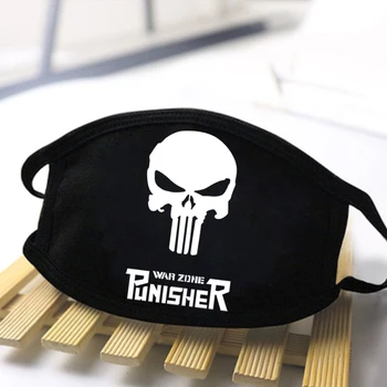 

Skull Cartoon Print Masks Windproof Reusable Washable Mask Dust-proof Comfortable Anti Haze Black Breathable Tops Cool Masks