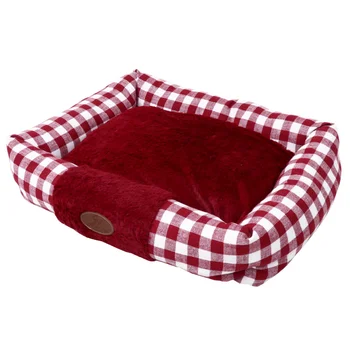 

Pet Thick Warm Cat Nest Checkered Pattern Cat Bed Mat Pet Bed Cushion Cat