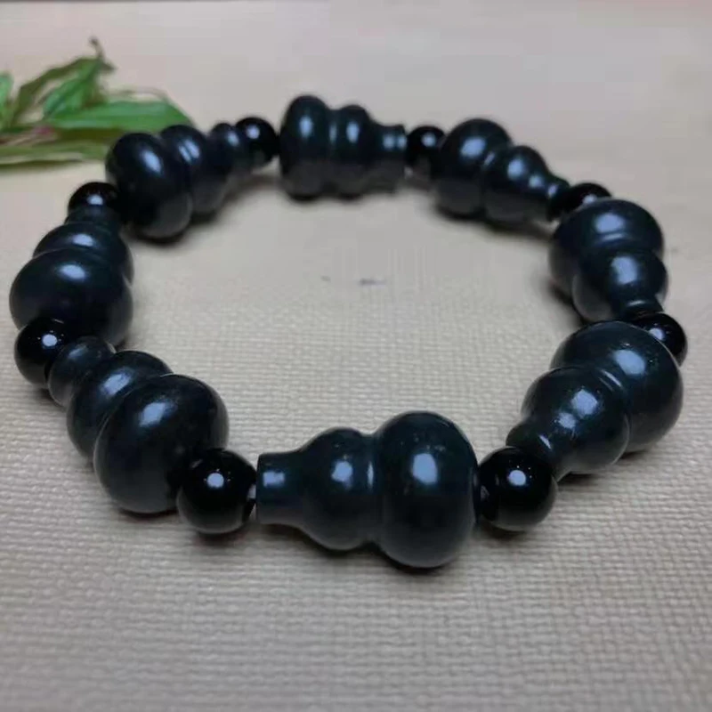 Natural boutique Hetian jade sapphire gourd Bracelet