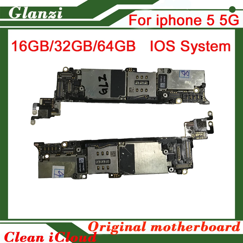 

Original Unlocked motherboard for iphone 5 5G 16GB 32GB 64GB High quality tested mainboard Full chips Good working logic board
