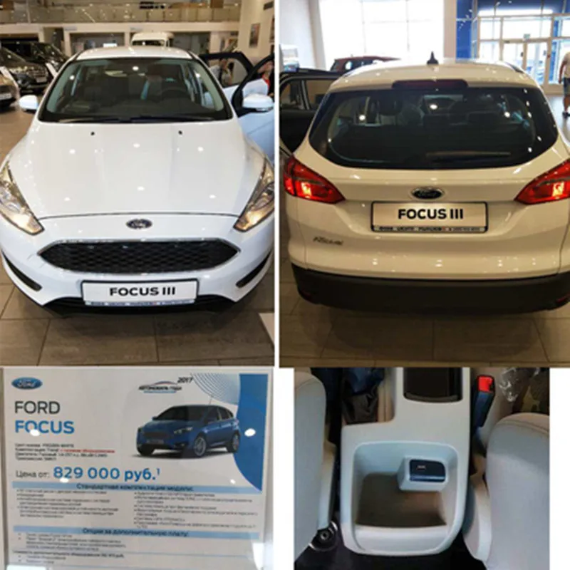 Для Ford 17 FOCUS 3 коробка подлокотник автомобиля интерьер подлокотник перезаряжаемый