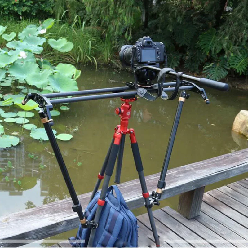 Suporte com Tripé para Câmera e Vídeo Sistema Estabilizador Dslr Trilho Deslizante Acompanha Dolly Fotografia - Image 5