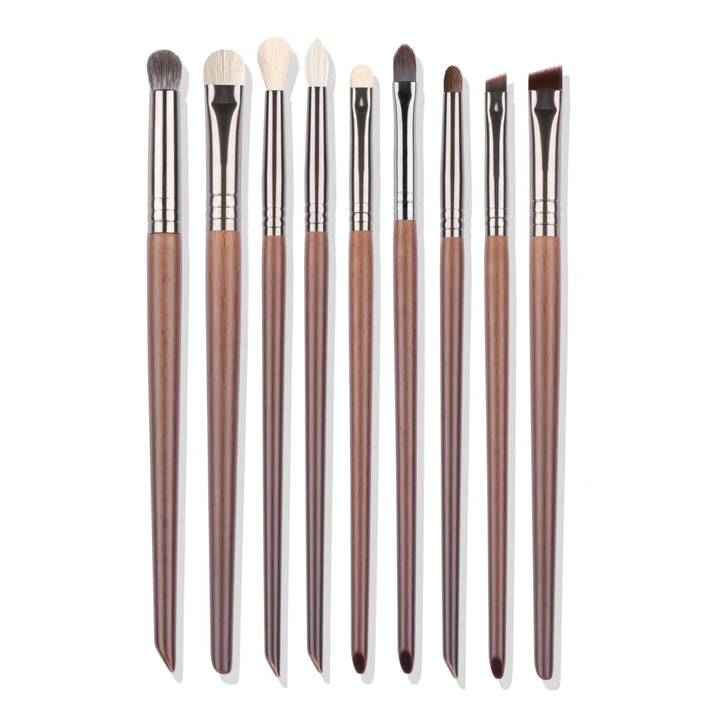 OVW 9/12pcs Panceau Maquillage Eye Natural Hair Makeup Brushes Set Kit Cosmetic Make Up Beauty Tool Crease Brush Eyeliner Brow