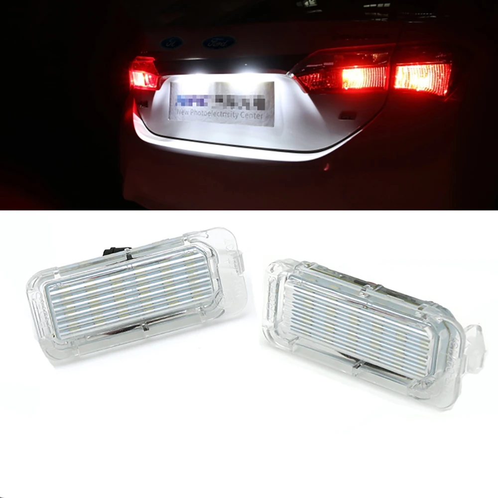 

2PCS For Ford Focus Mondeo Kuga LED number License Plate Lights signal lamp car light assembly for Ford C-Max 2 B-Max Ecosport