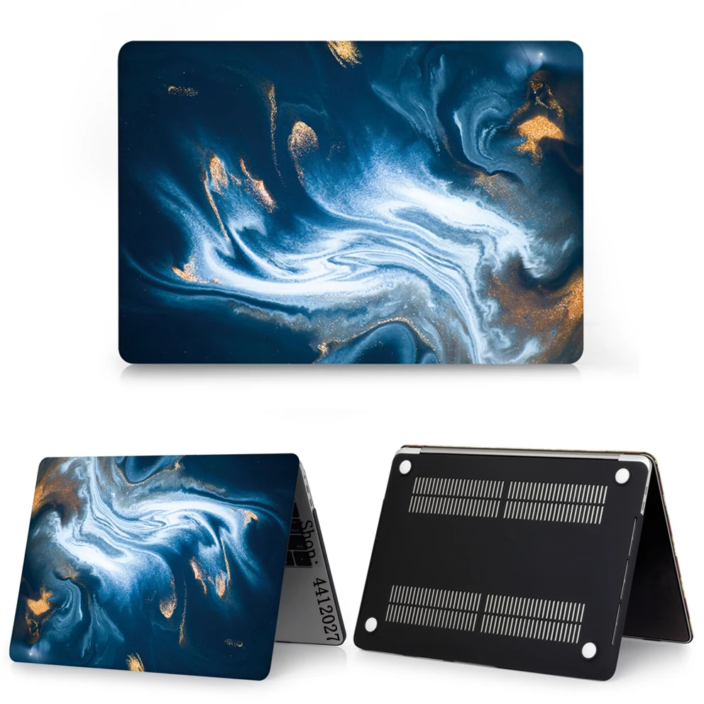 Для Macbook New Air Pro 13 15 чехол для ноутбука с сенсорной панелью для Mac Book Air Pro retina 11 12 13 15 дюймов полный мраморный защитный чехол - Цвет: RS-853