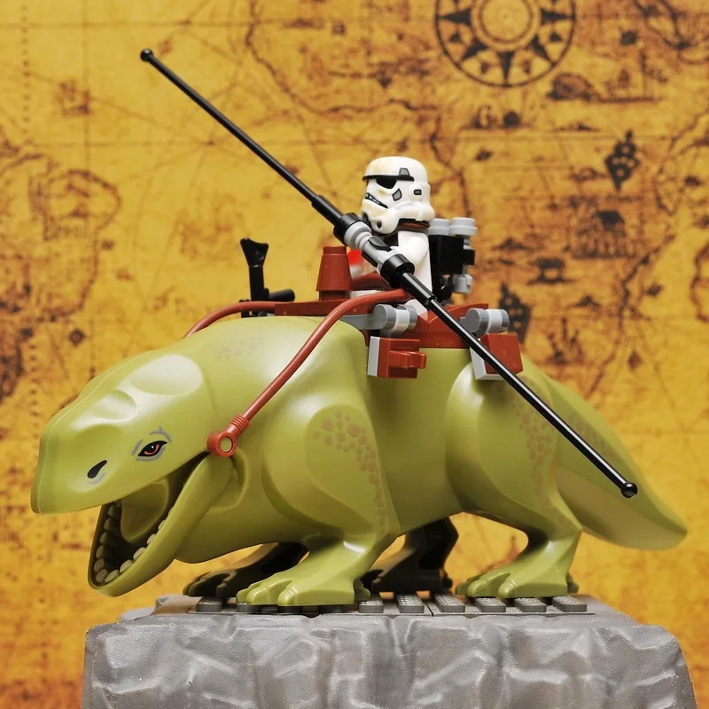Звездные войны Dewback The Force Awakens прозрачный кавалерист, рейнкор Джабба, фигурки, блоки, кубики, игрушки для детей