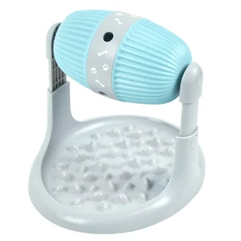 

1PC Roller Style Non-slip Adjustable Height Anti-choking Practical Slow Food Dispenser Slow Feeder Treats Dispensing for Dog Pet
