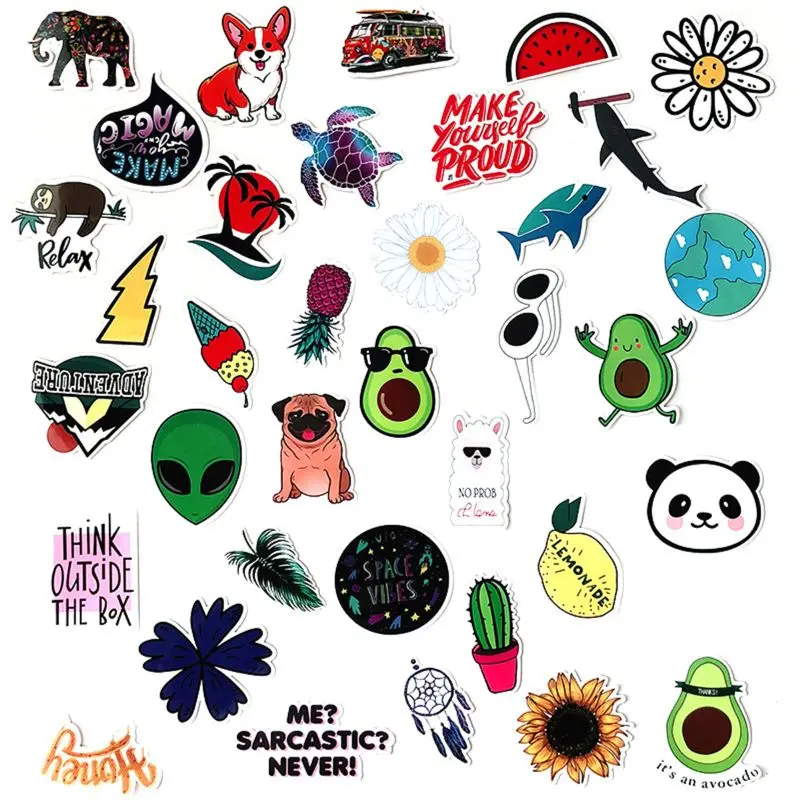 

Stickers for Water Bottles Big 30-Pack Cute Waterproof Aesthetic Trendy Stickers for Teens Girls Perfect for Waterbottle Laptop