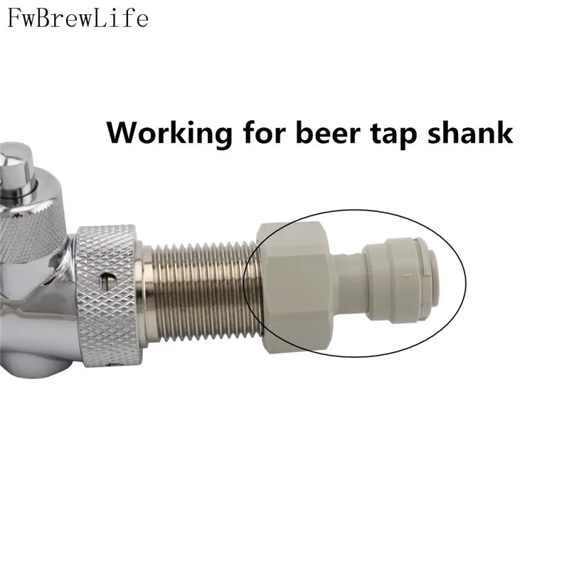 Plastic Speedfit Female Quick Connector Joint 38 516 PUSH IN TO 58 Thread TO SUIT BEER KEG COUPLERS AND TAP SHANKS (10)