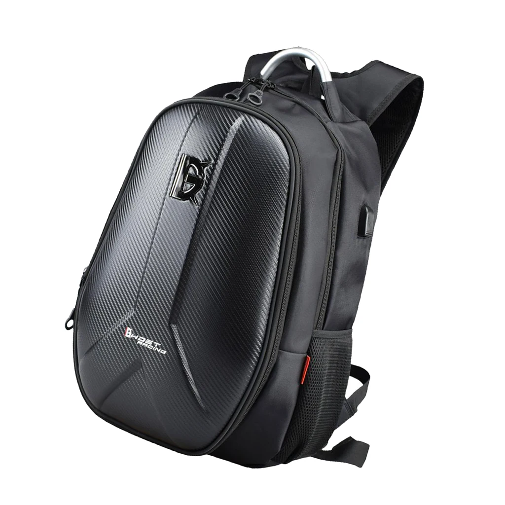 Perfeclan Motorcycle Helmet Backpack Racing Luggage Hard Shell Shoulder Bag