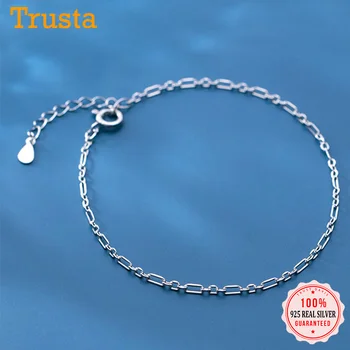 

Trustdavis Real 925 Sterling Silver Sweet Simple Mini Chain Charm Bracelet For Women Wedding Birthday Fine Jewelry Gift DA1690
