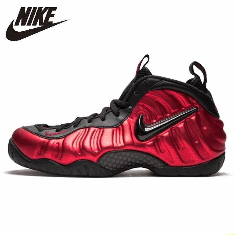 Оригинальные мужские баскетбольные кроссовки Nike Air Foamposite Pro "Universty Red" с воздушной подушкой, амортизирующие спортивные кроссовки#624041-604
