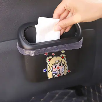 

Creative car trash can car trash bag cartoon cute multifunctional door hanging storage compartment female