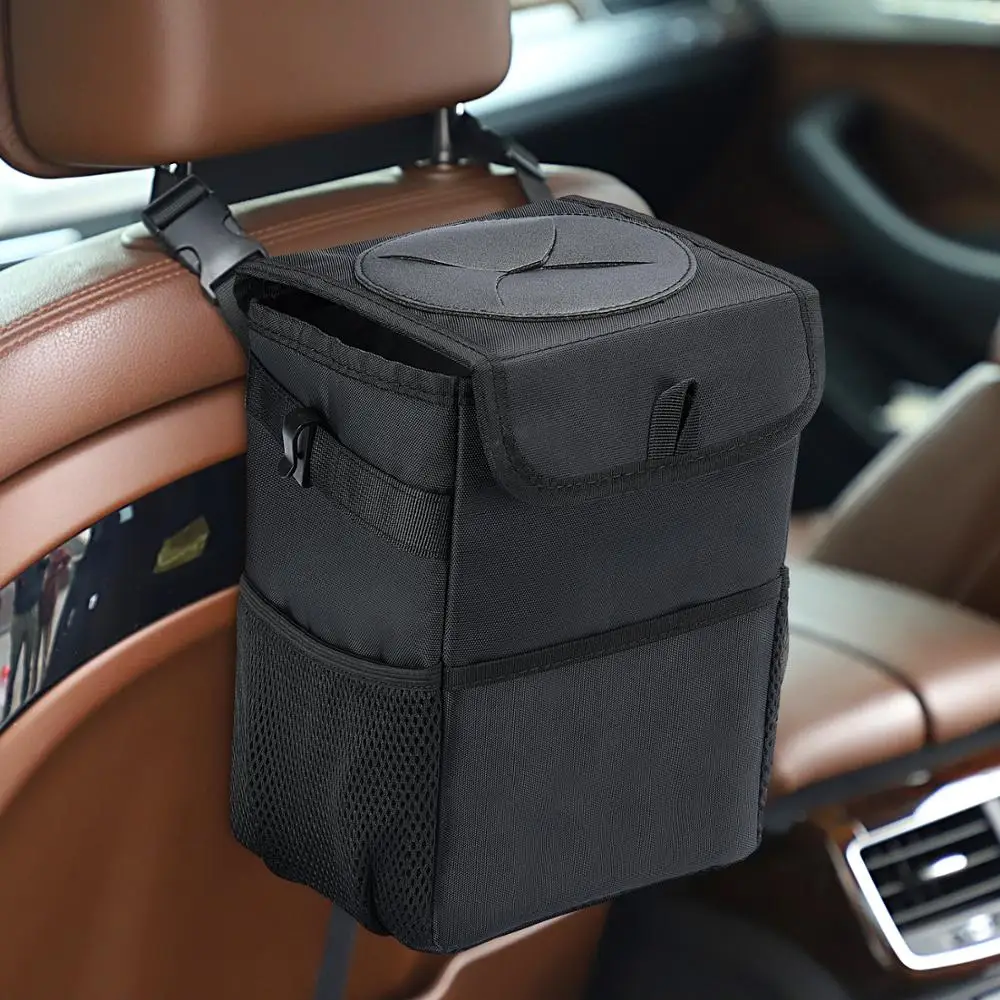 

Car Trash Can Creative Folding Storage Box Storage Durability Waterproof Multipurpose Trash Bin Car Garbage Can Easy Clean Wash