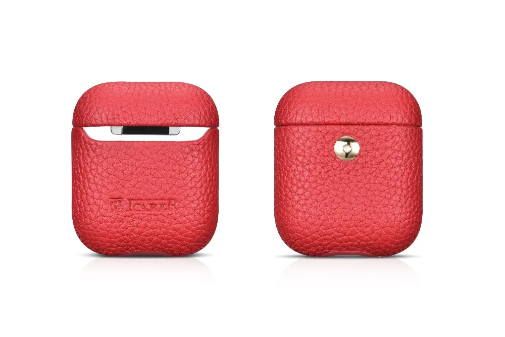Чехол из натуральной кожи для AirPods 2 Bluetooth беспроводной чехол для наушников Роскошный чехол для Apple AirPods 1 2 защитный чехол