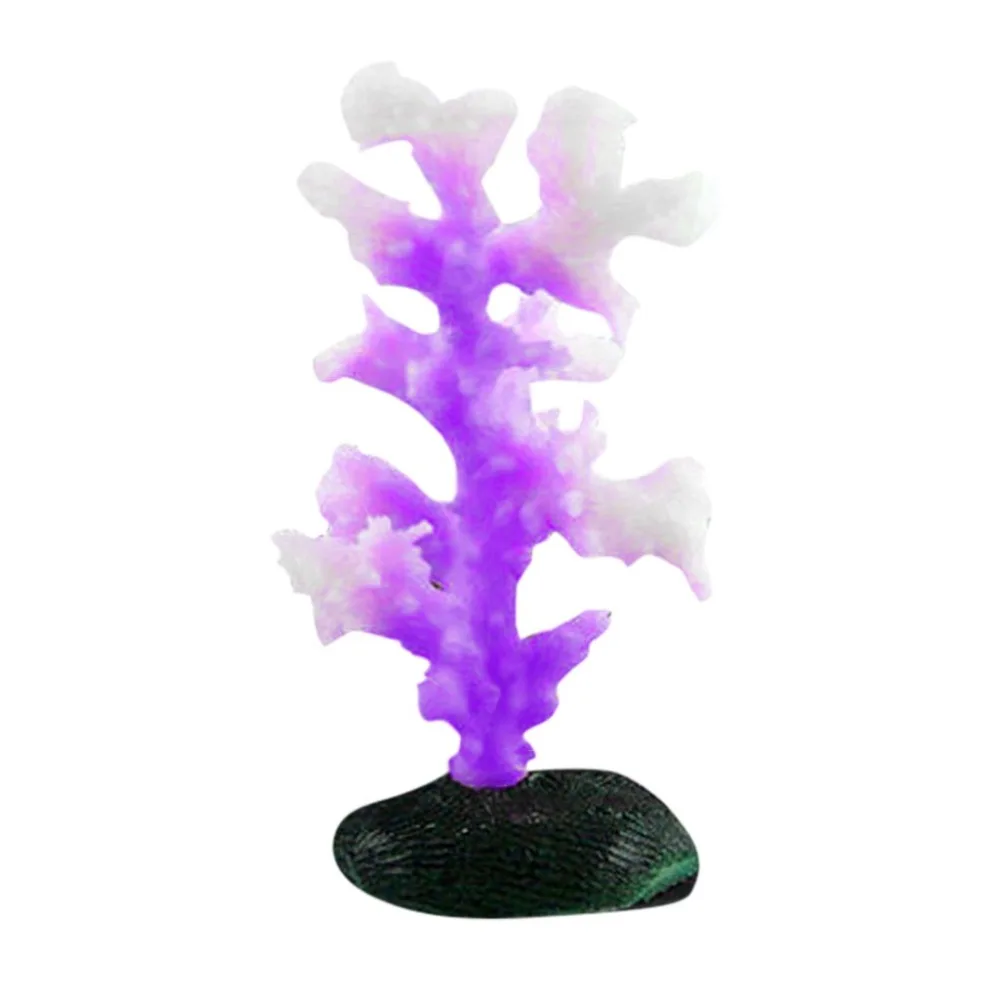 Aquarium aquarium fish tank landscaping simulation coral sea urchin ball silicone seaweed luminous fluorescent aquarium 30O9