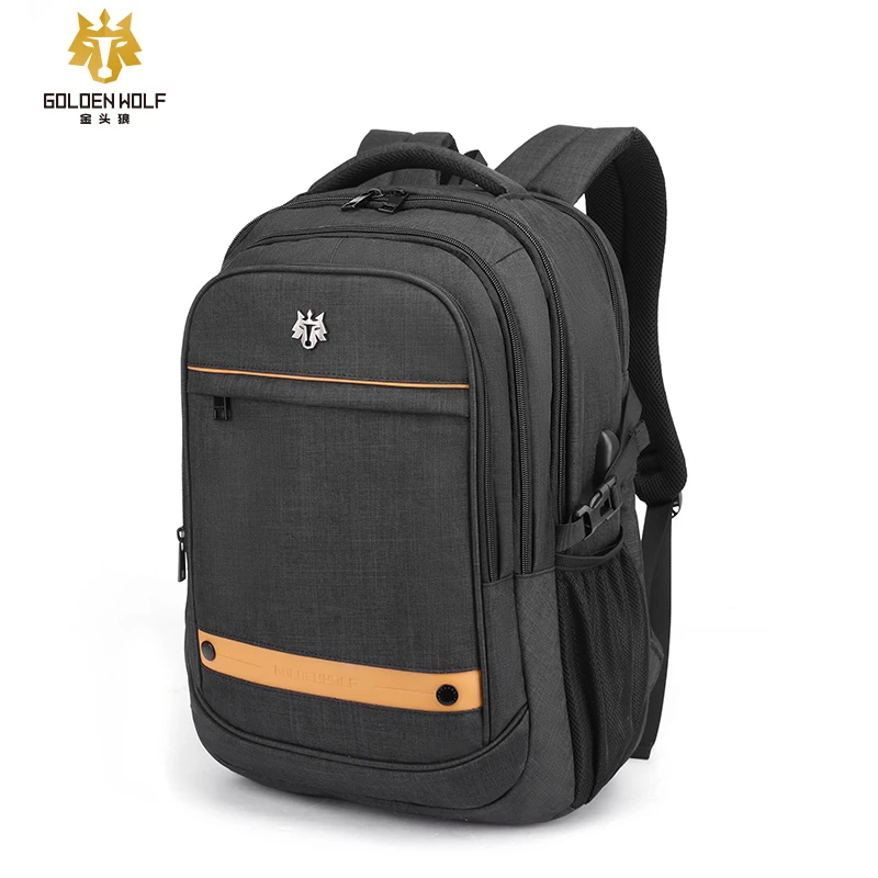 

Men USB Polyester Backpacks 2020 Fashion Laptop15inch Safety interlayers bags Unisex School New Trend Many Multiple pockets