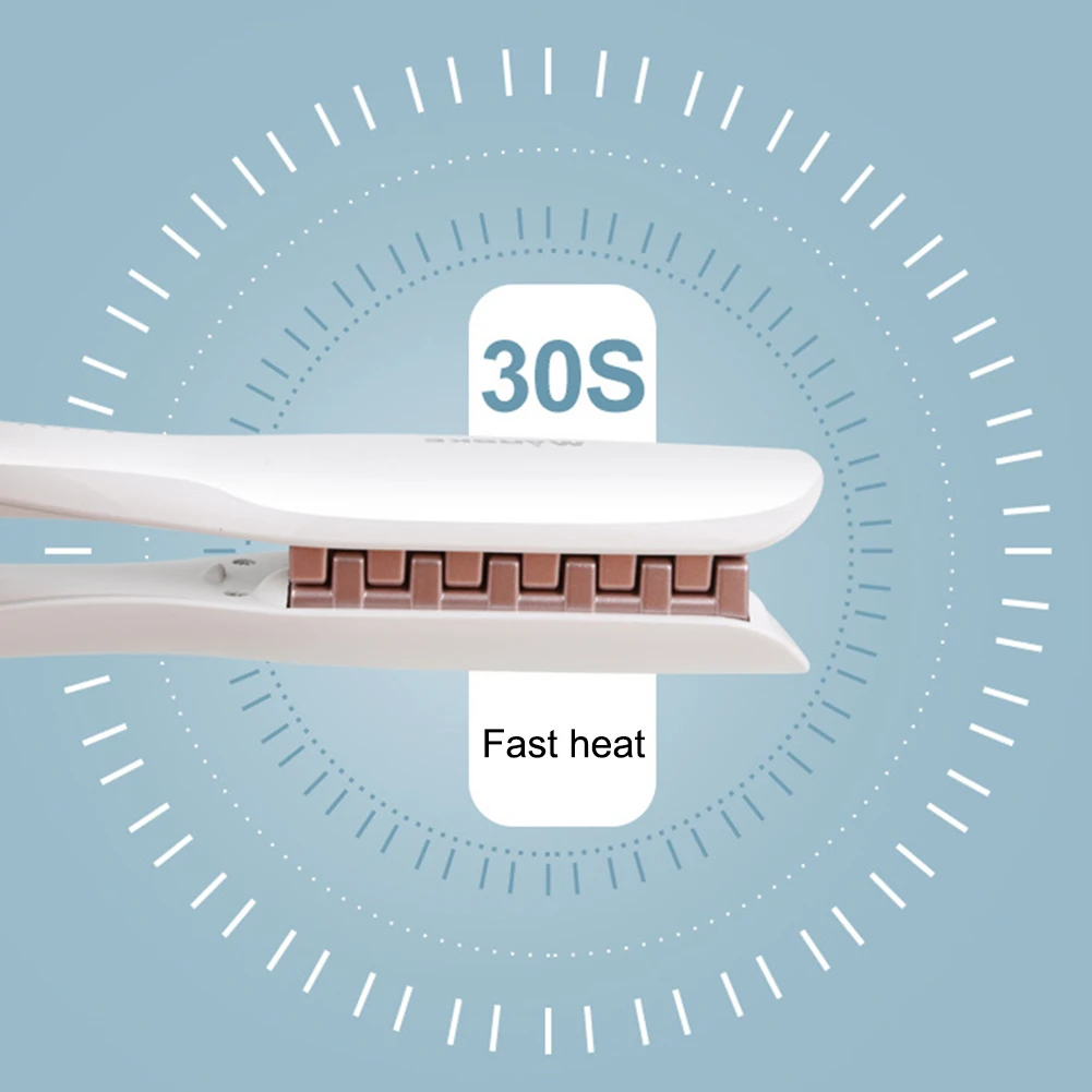 

Mini Hair Straightener Iron Ceramic Straightening Corrugated Curling Iron Styling Tools Fluffy Hair Curler