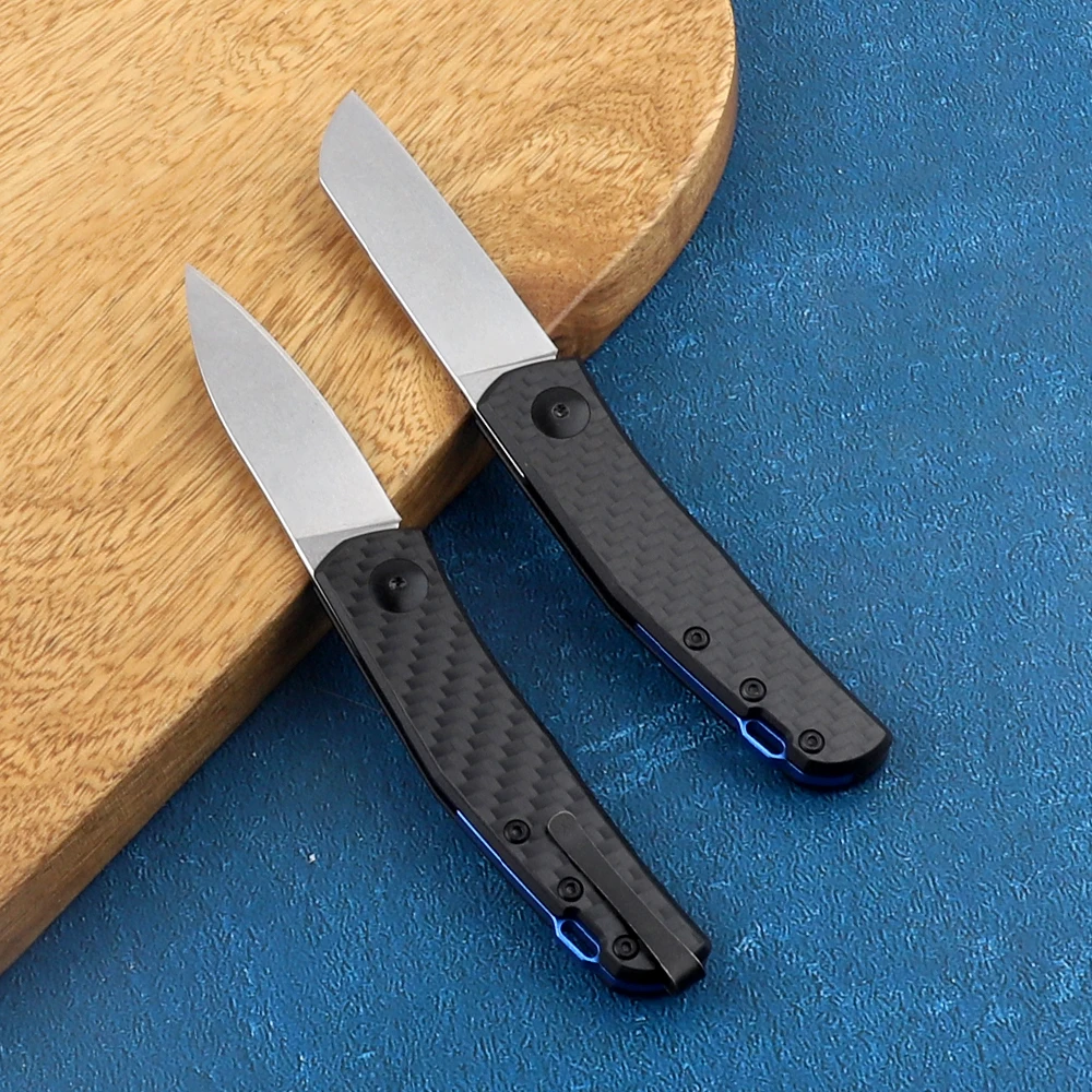 Pocket 0230 folding knife non-slip carbon fiber 20CV blade tactical outdoor camping survival hunting self-defense tool knife 2