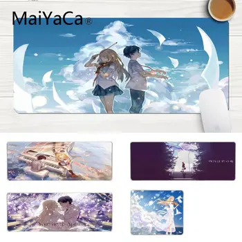

MaiYaCa In Stocked your lie in april High Speed New Mousepad Large Lockedge Mouse pad PC Computer mat