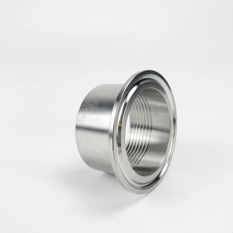 DN40 (46mm) Adapter Tri-Clamp 2"51mm OD64, Internal Thread Connector For Heating Element，SS304