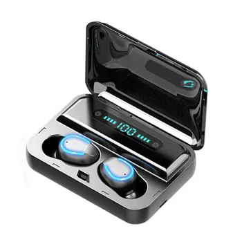 

F9 Wireless Headset Double Ear 5.0 With Power Display Number Display Touch Mini Model Earbuds Earphones