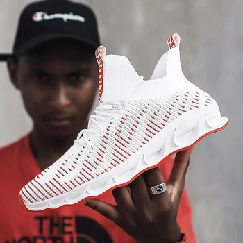 

2019 Hot Sale Running Shoes Men Plus Size Men Fashion Light Mesh Outdoor Jogging Sport Shoes Walking Breathable Trainer Sneakers